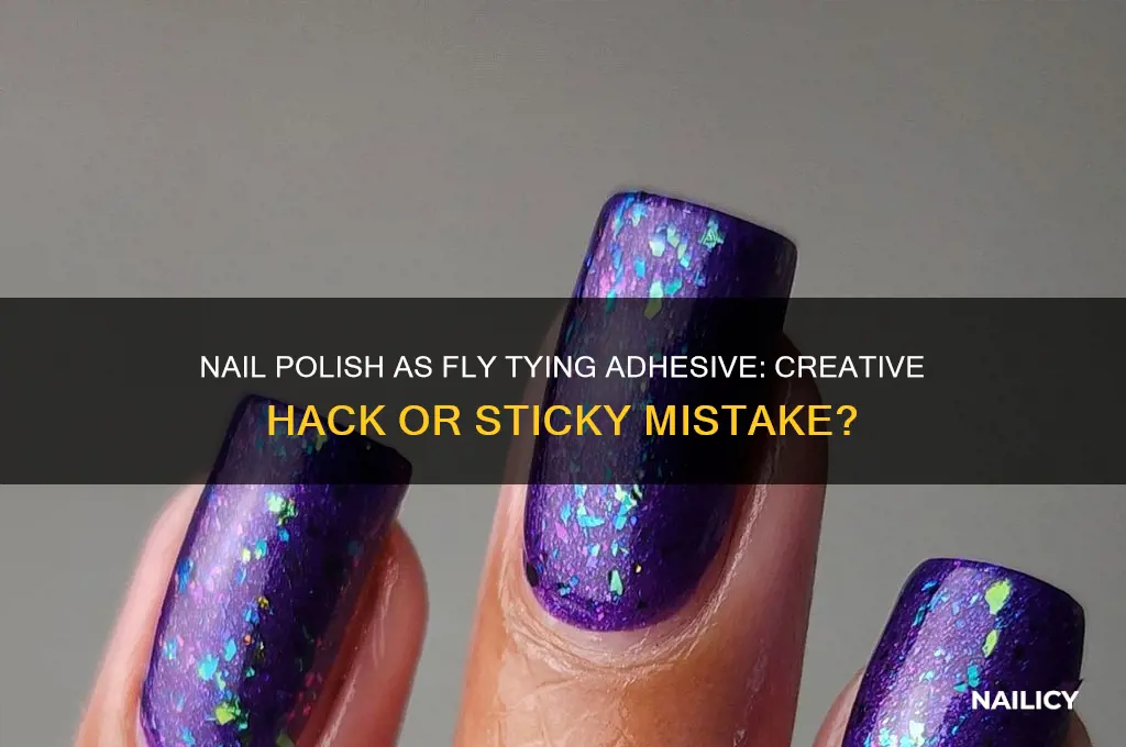 can you use nail polish as adhesive for fly tying
