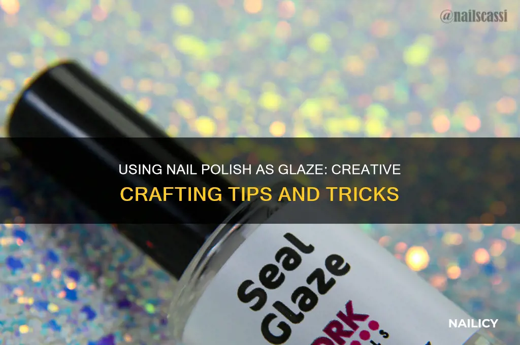 can you use nail polish as glaze