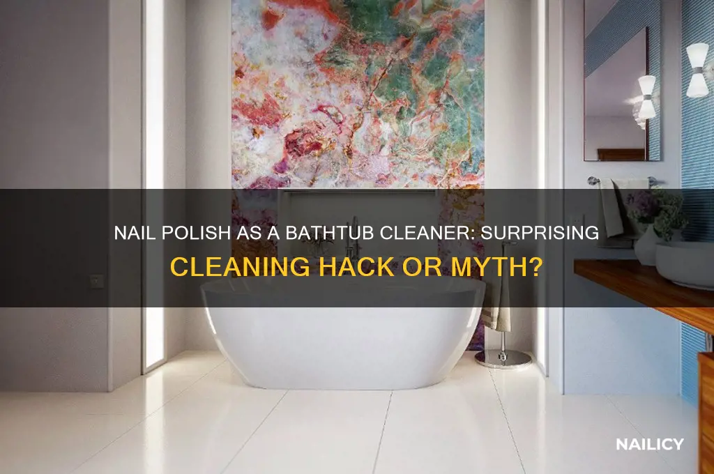 can you use nail polish for cleaning bathtub