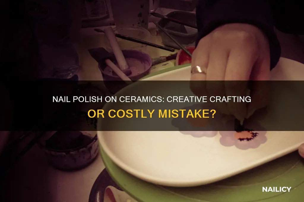 can you use nail polish on ceramics