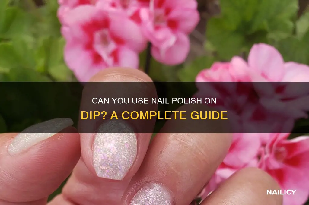 can you use nail polish on dip