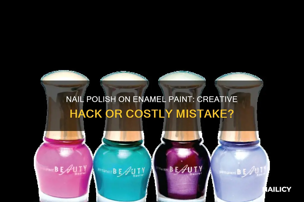 can you use nail polish on enamel paint
