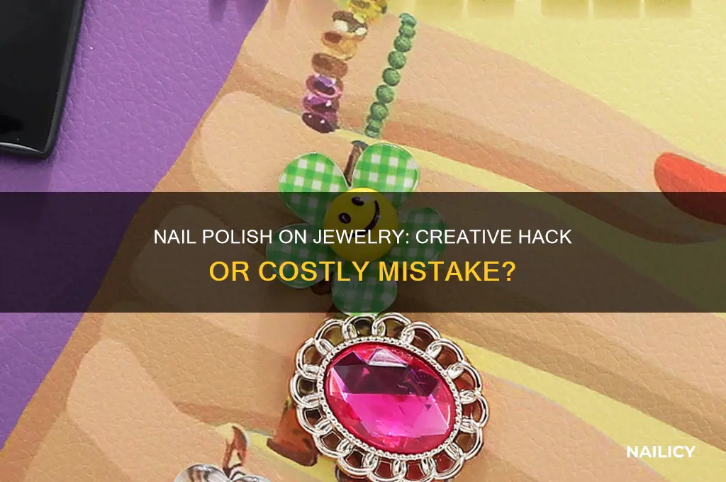can you use nail polish on jewelry