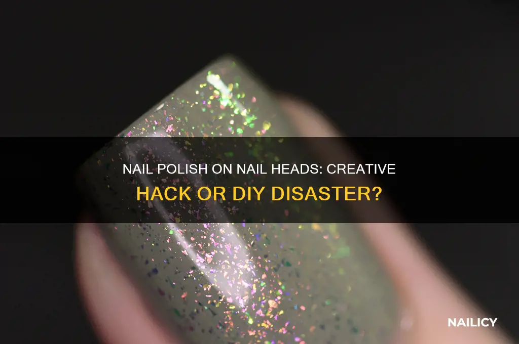 can you use nail polish on nail heads