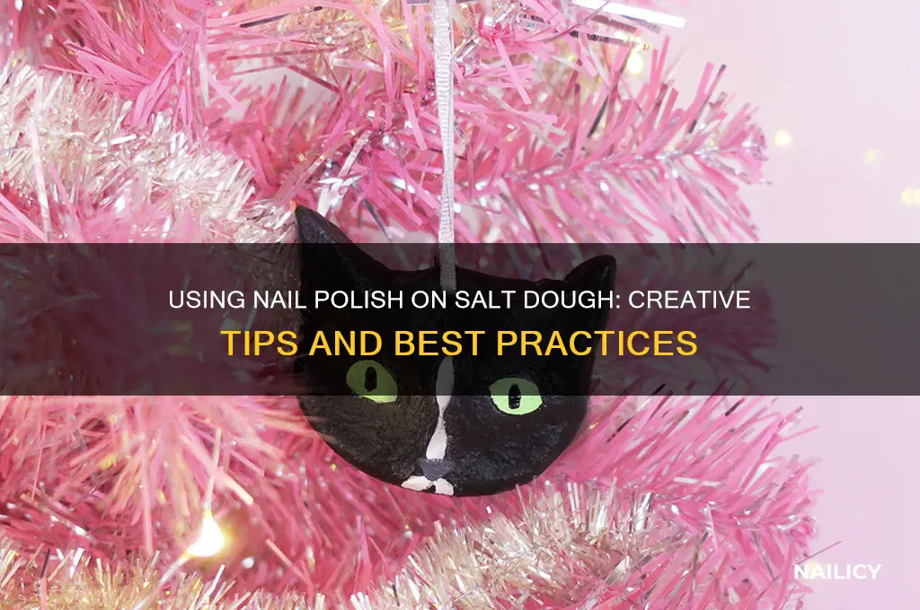 can you use nail polish on salt dough