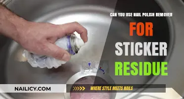 How to Remove Sticker Residue with Nail Polish Remover