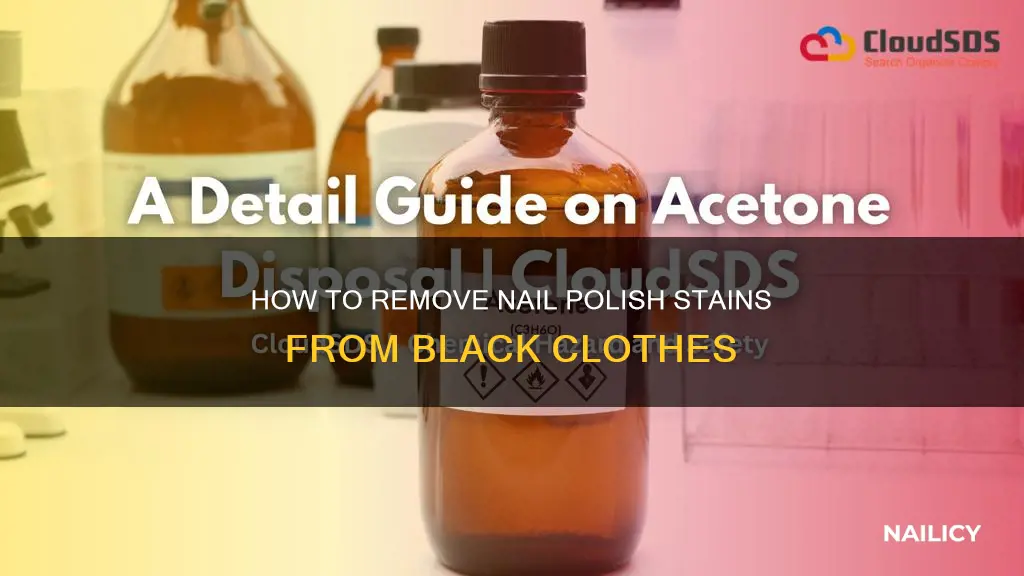 can you use nail polish remover on black clothes