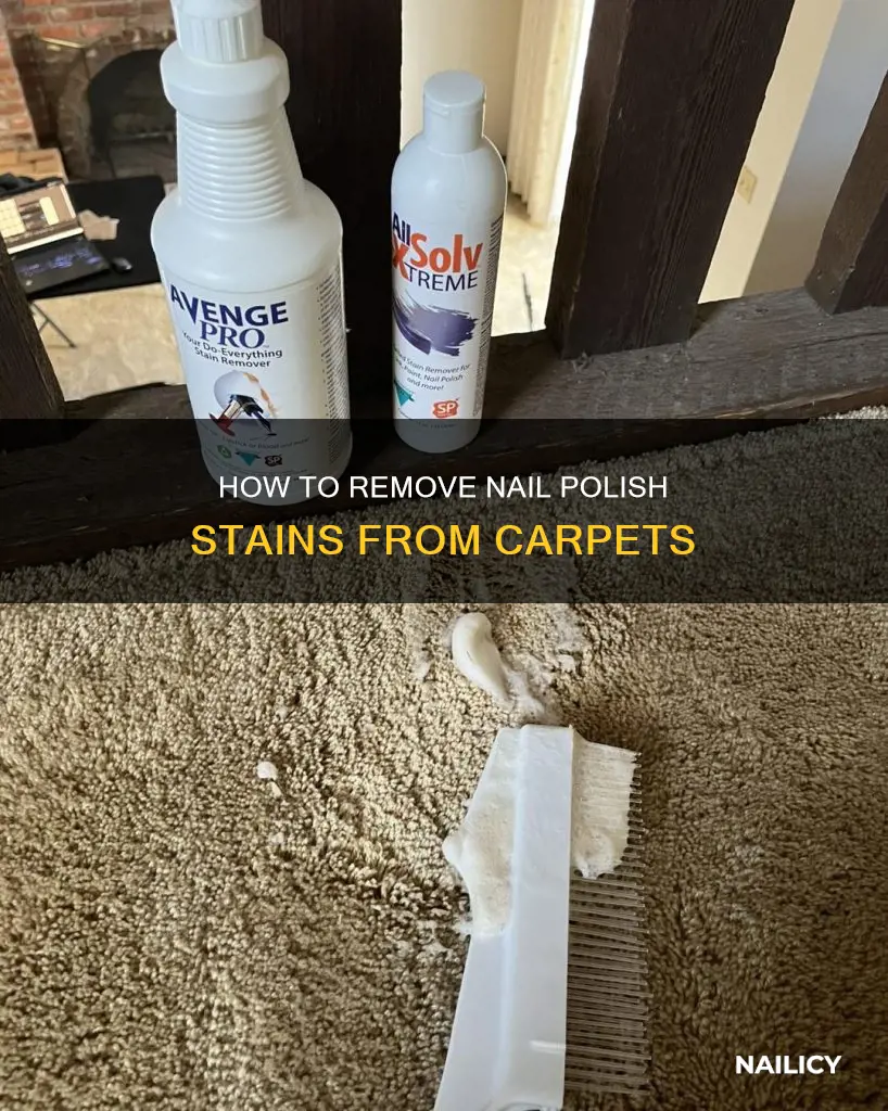 can you use nail polish remover on carpet