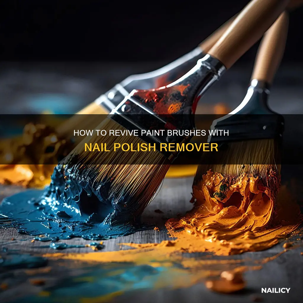 can you use nail polish remover on paint brushes