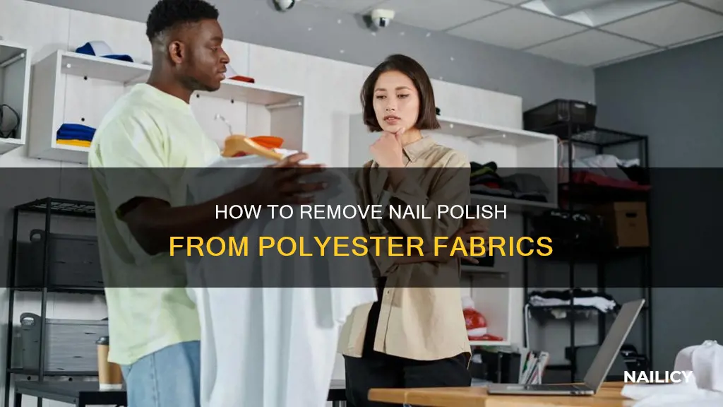 can you use nail polish remover on polyester