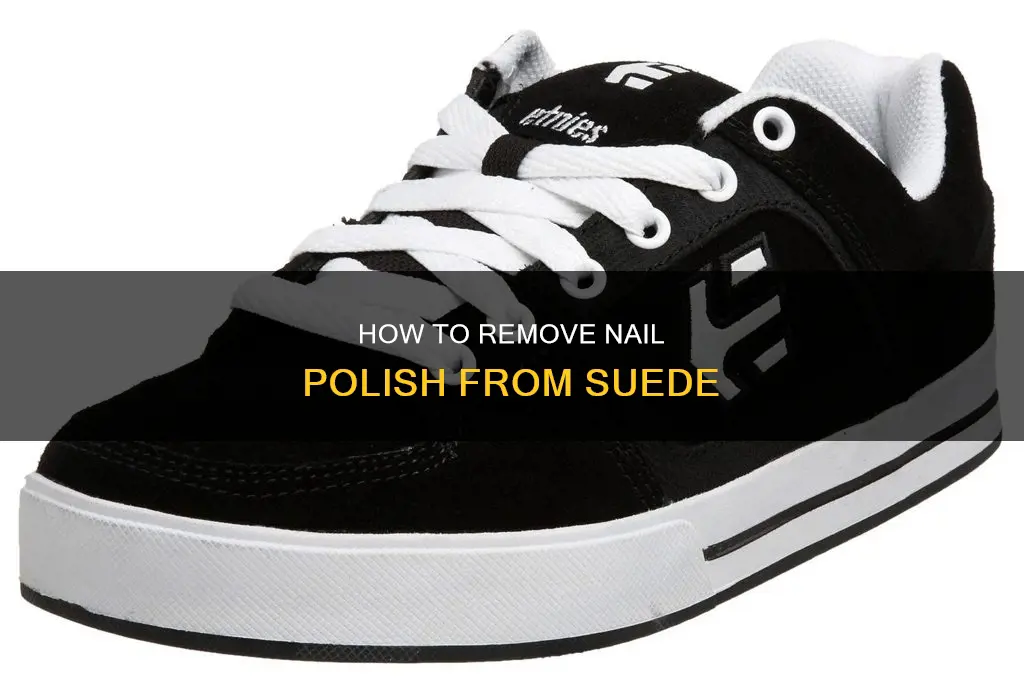 can you use nail polish remover on suede