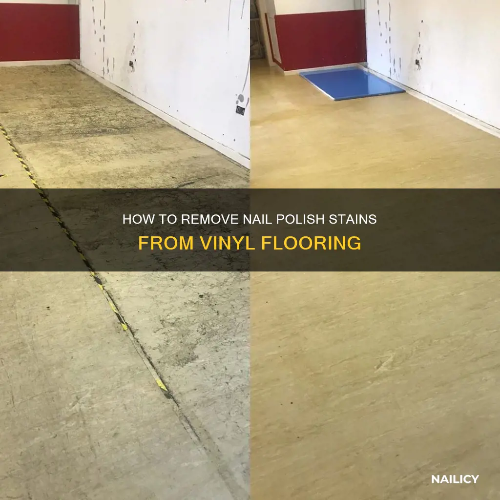 can you use nail polish remover on vinyl flooring