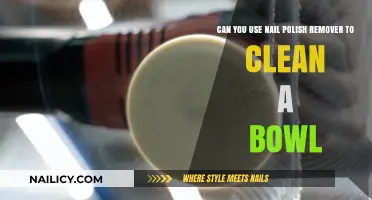 How to Clean a Bowl with Nail Polish Remover