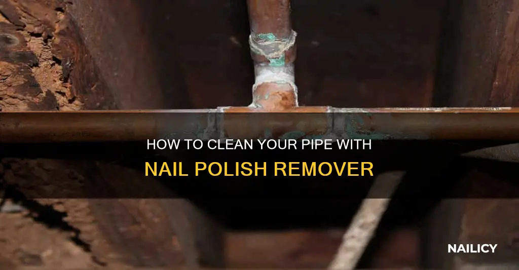 can you use nail polish remover to clean a pipe