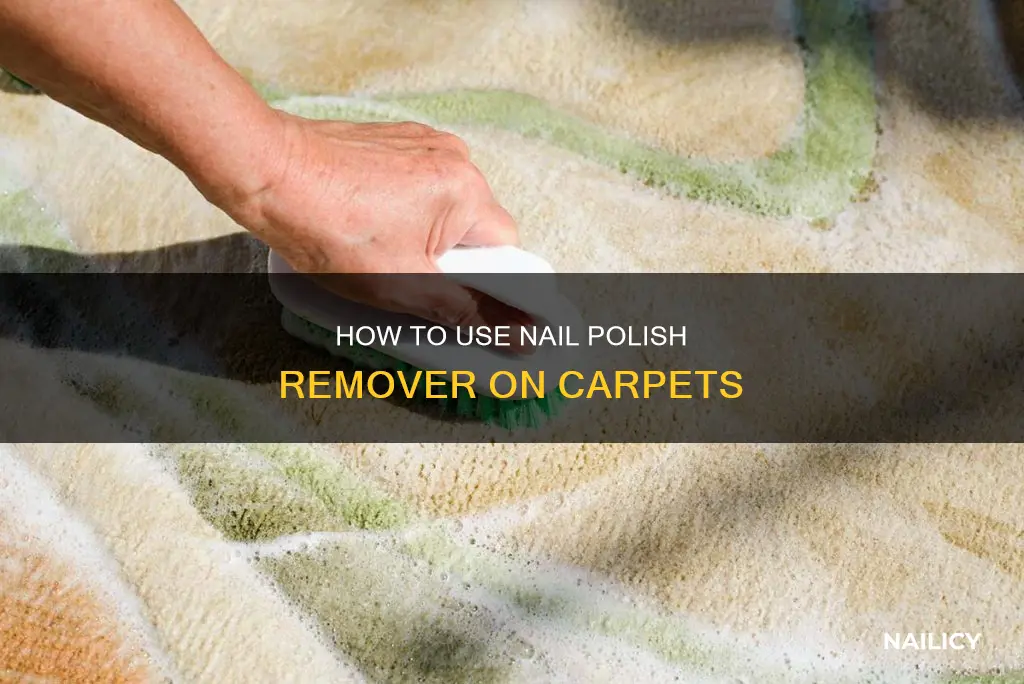 can you use nail polish remover to clean carpet