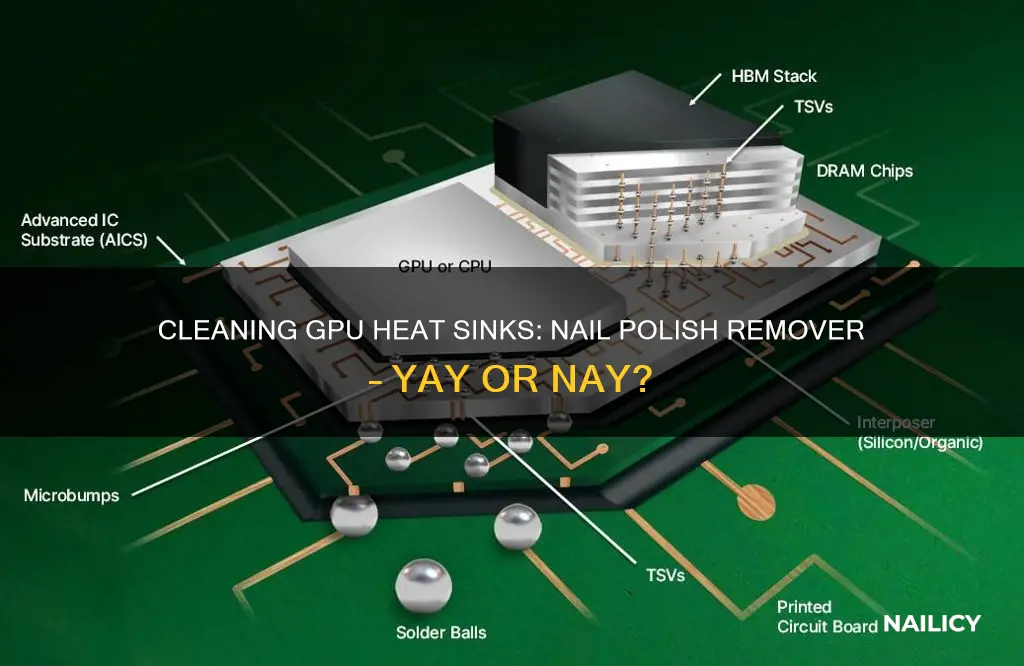 can you use nail polish remover to clean gpu hwatsinks