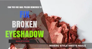 How to Fix Broken Eyeshadow with Nail Polish Remover?