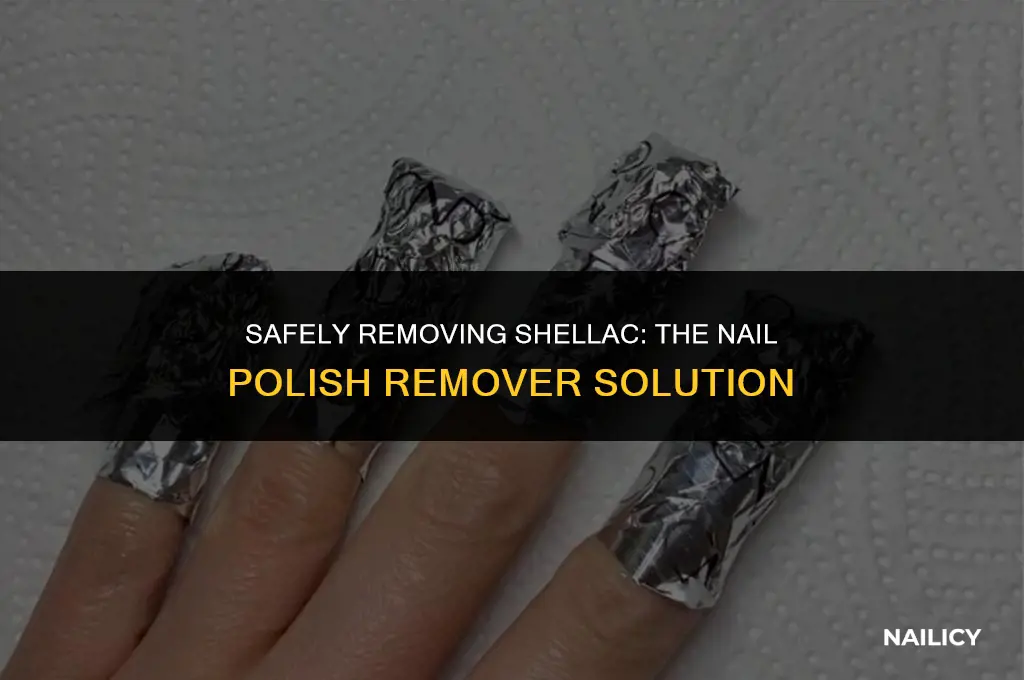 can you use nail polish remover to get shellac off