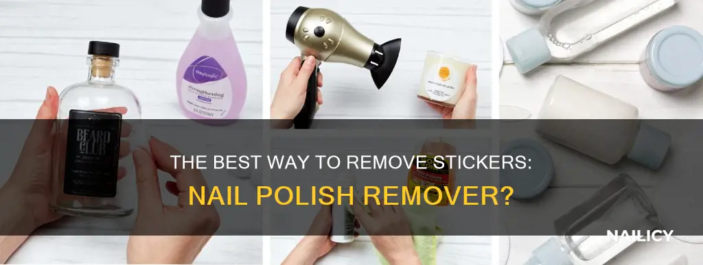 can you use nail polish remover to remove stickers