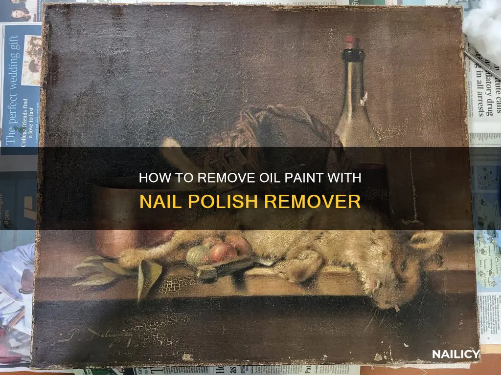 can you use nail polish remover with oil paint