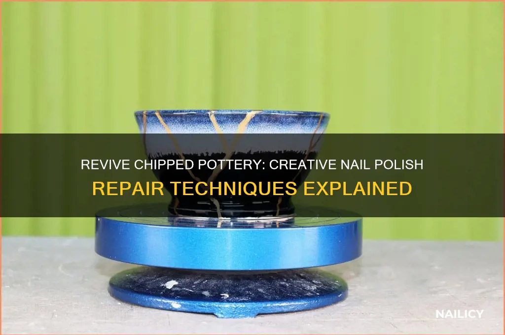 can you use nail polish to paint chipped pottery
