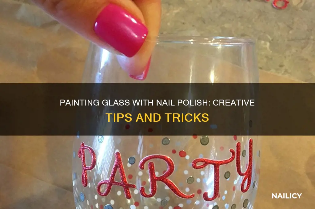 can you use nail polish to paint glass