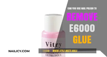 How to Remove E6000 Glue with Nail Polish