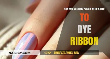Dyeing Ribbons with Nail Polish and Water: Creative Crafting Tips