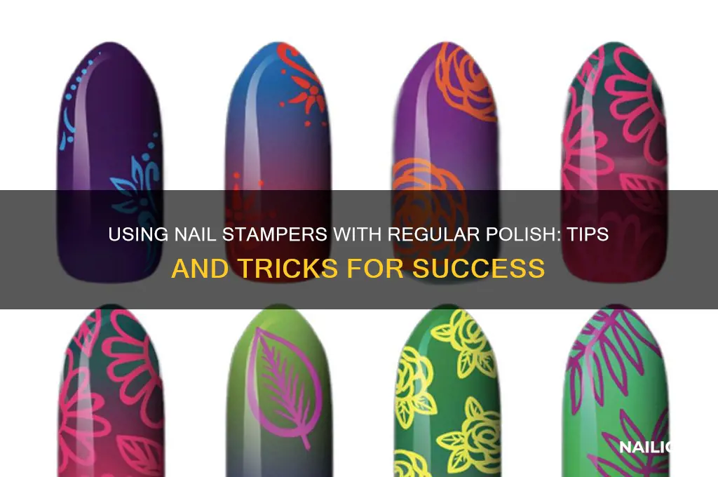 can you use nail stamper with regular polish