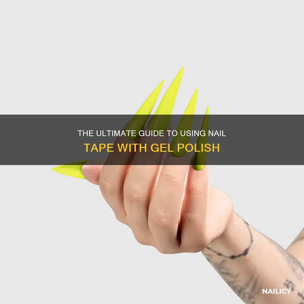can you use nail tape with gel polish