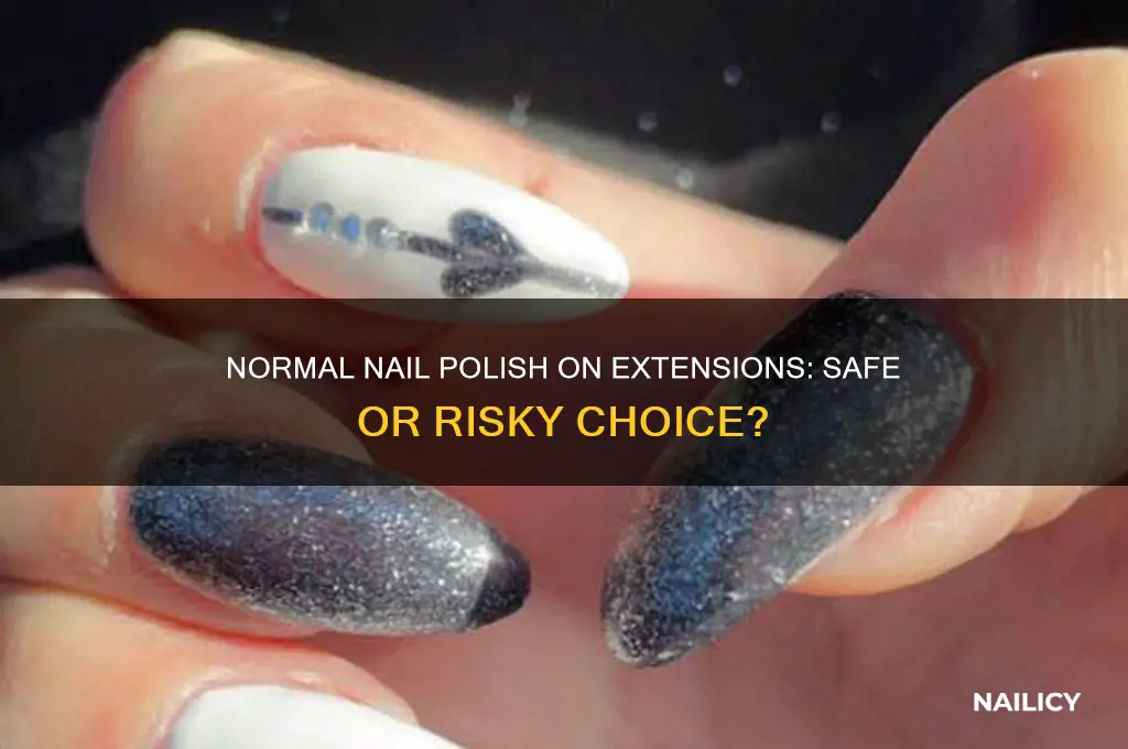 can you use normal nail polish on nail extensions