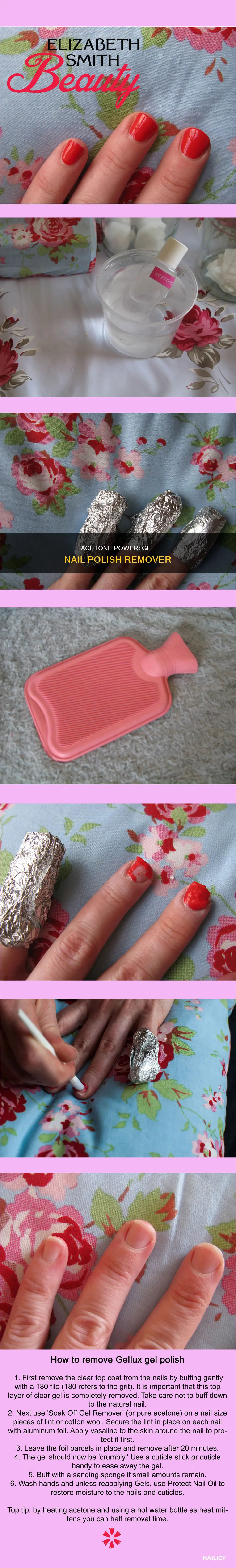 can you use pure acetone to remove gel nail polish
