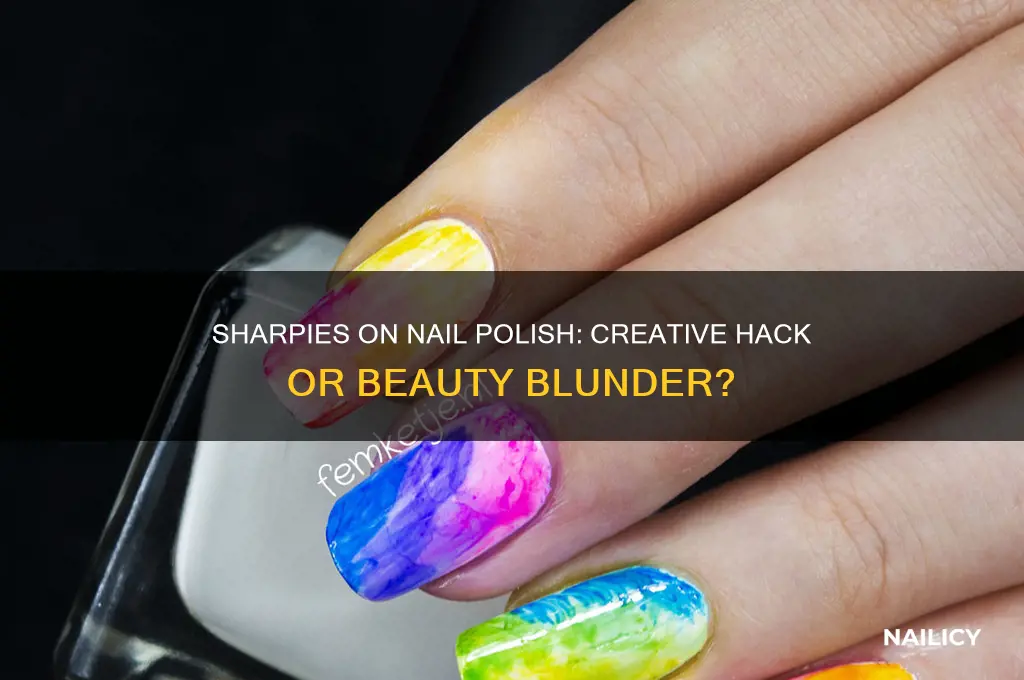 can you use sharpies on nail polish