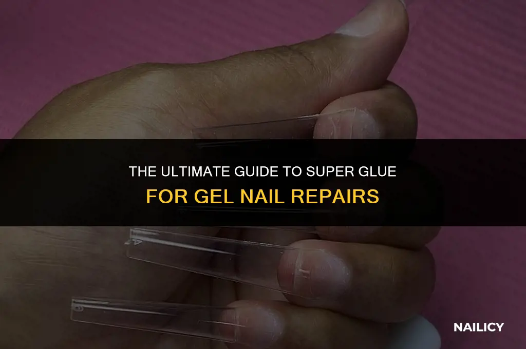 can you use super glue on gel nails