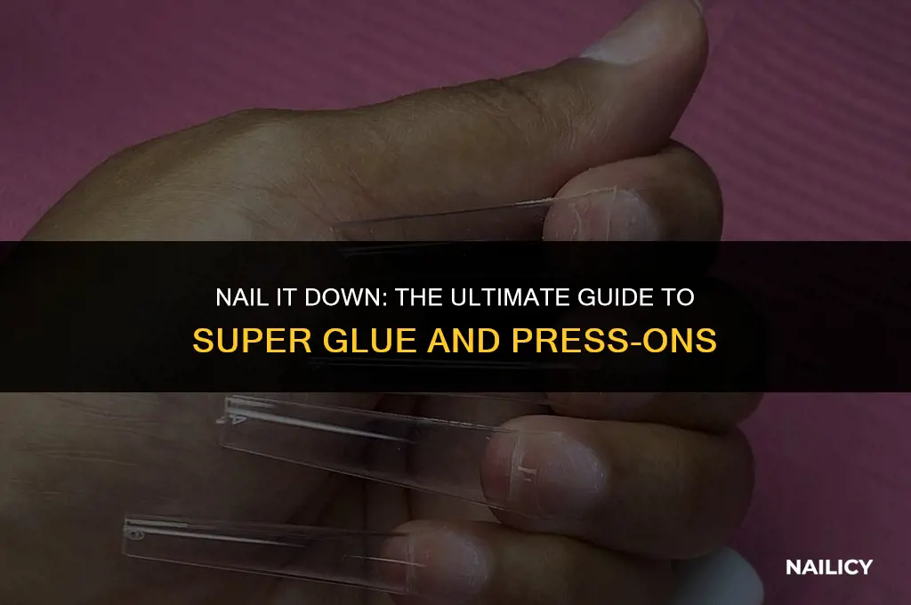 can you use super glue on press on nails