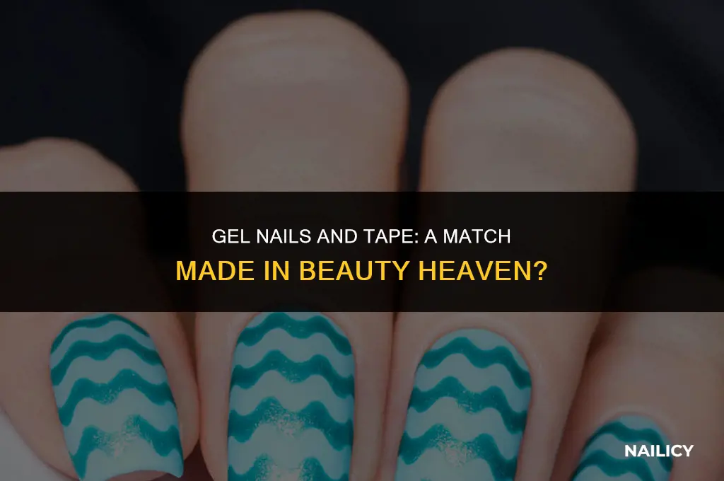 can you use tape on gel nails