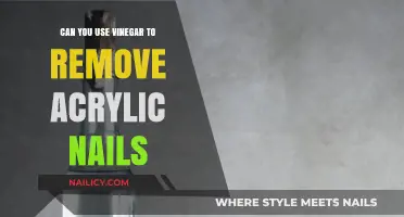 How Vinegar Helps Remove Acrylic Nails