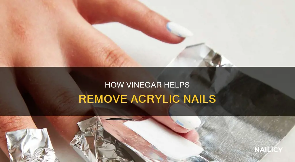 can you use vinegar to remove acrylic nails