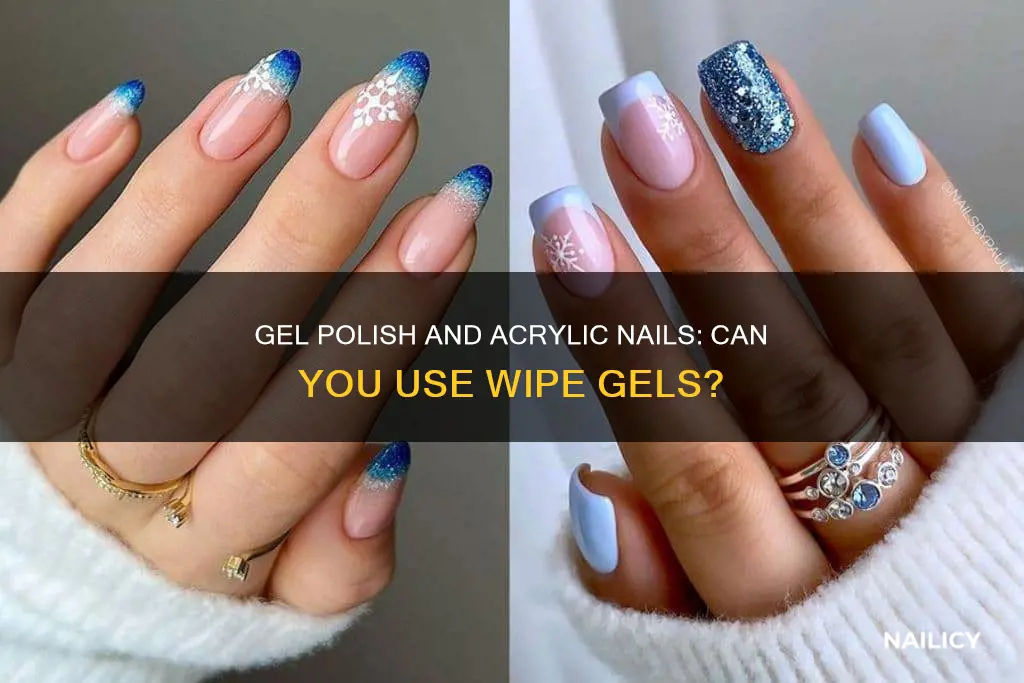 can you use wipe gel polish with acrylic nails