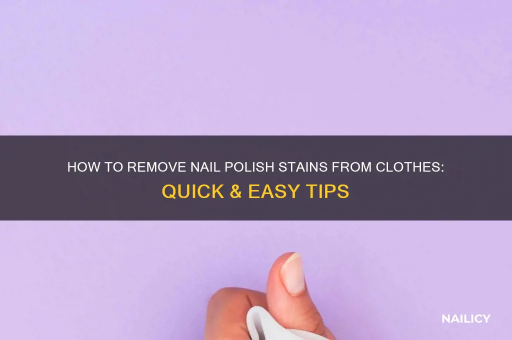 can you wash nail polish out of clothes