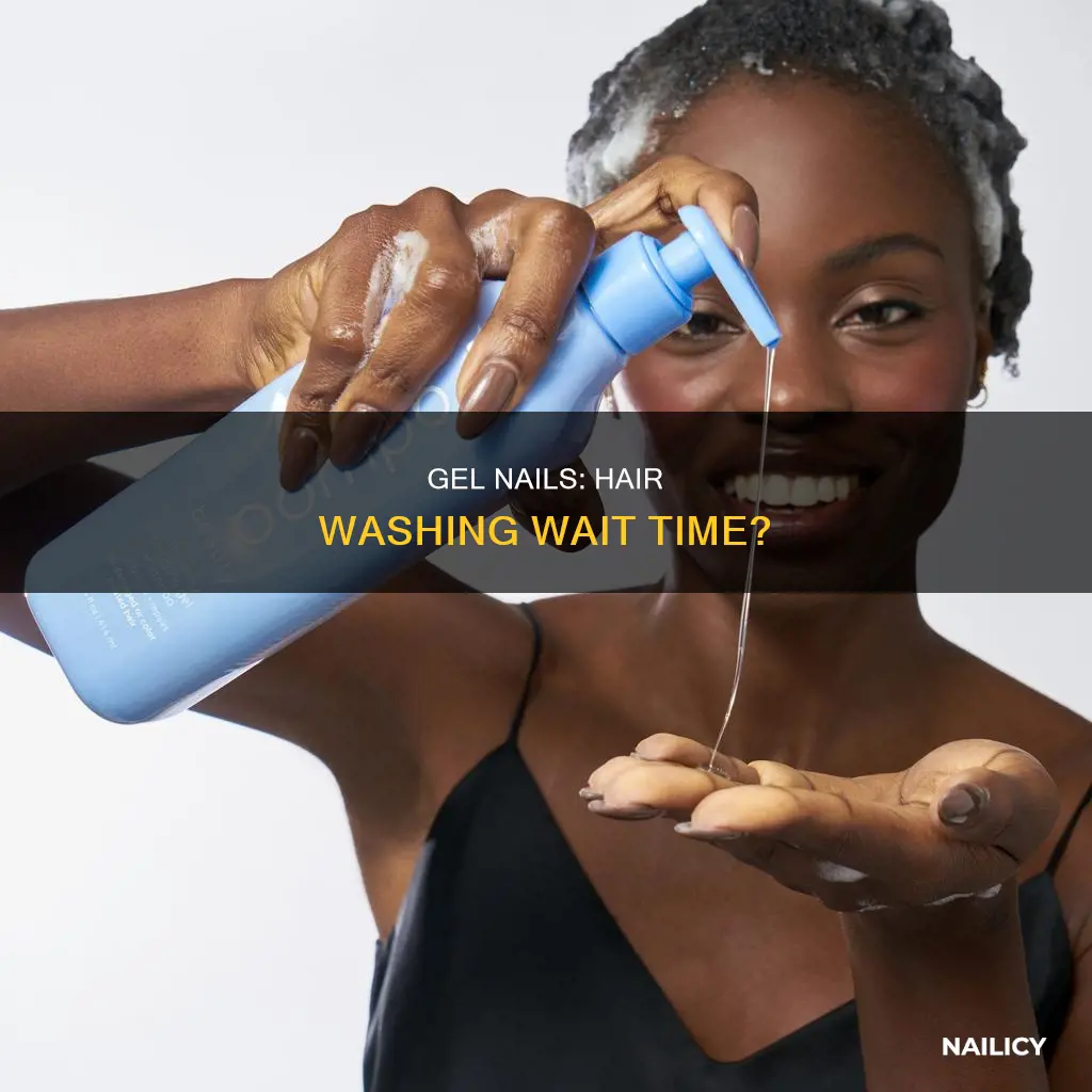 can you wash your hair right after gel nail