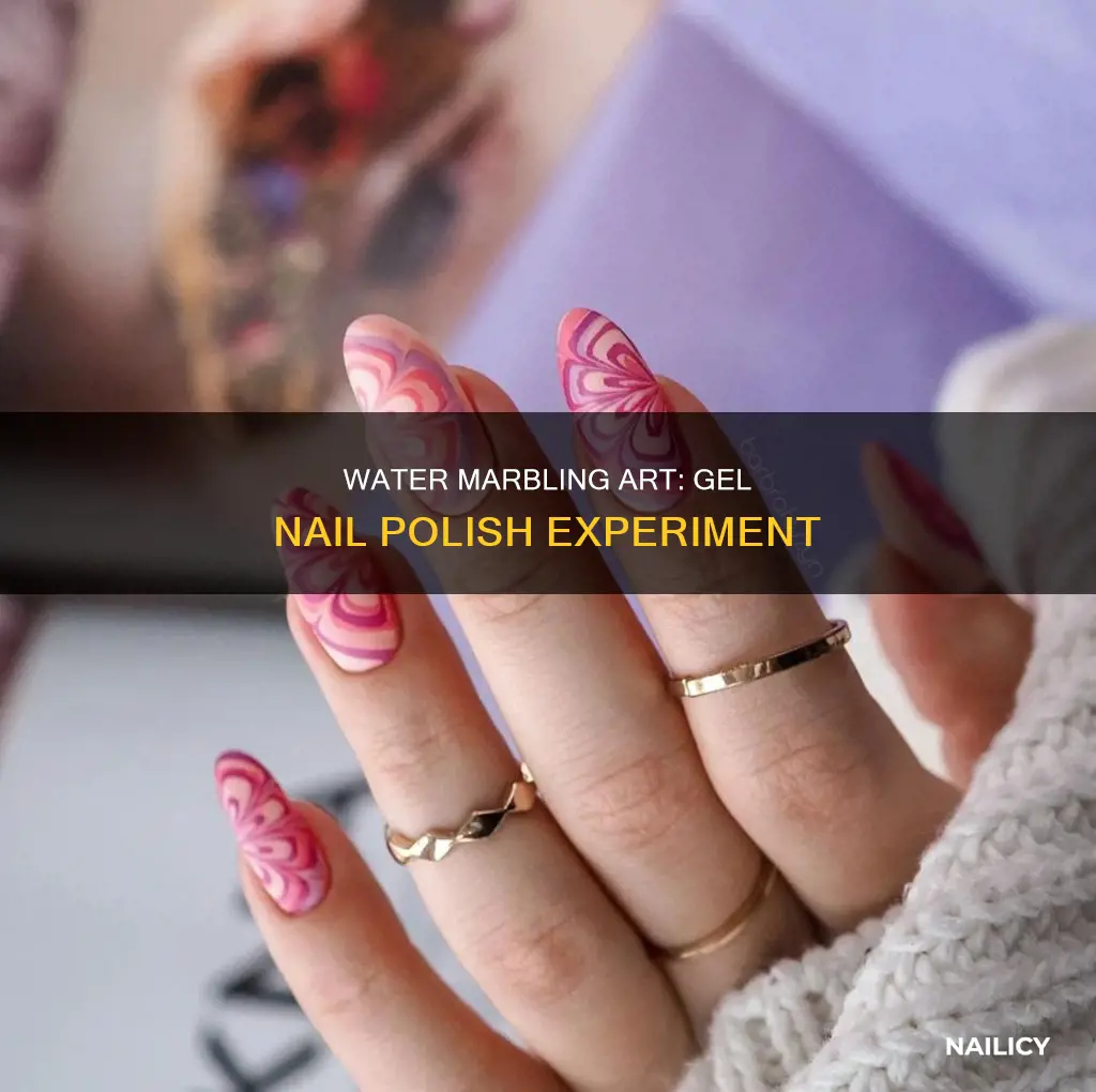 can you water marble with gel nail polish