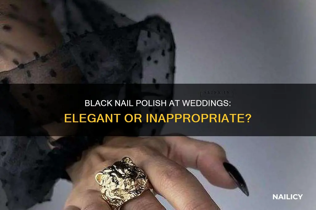can you wear black nail polish to a wedding