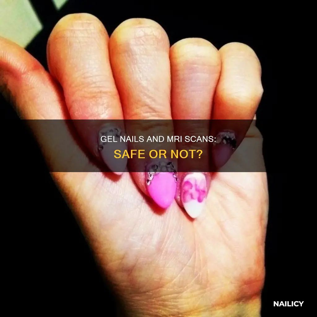 can you wear gel nails in an mri