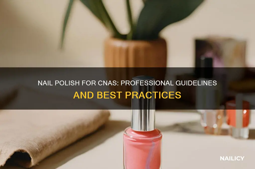 can you wear nail polish as a cna