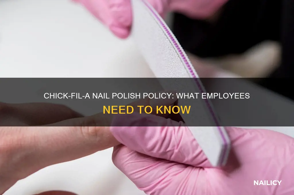 can you wear nail polish at chick fil a