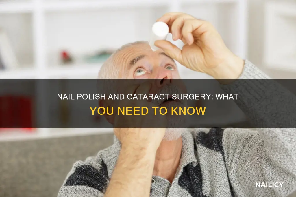 can you wear nail polish during cataract surgery