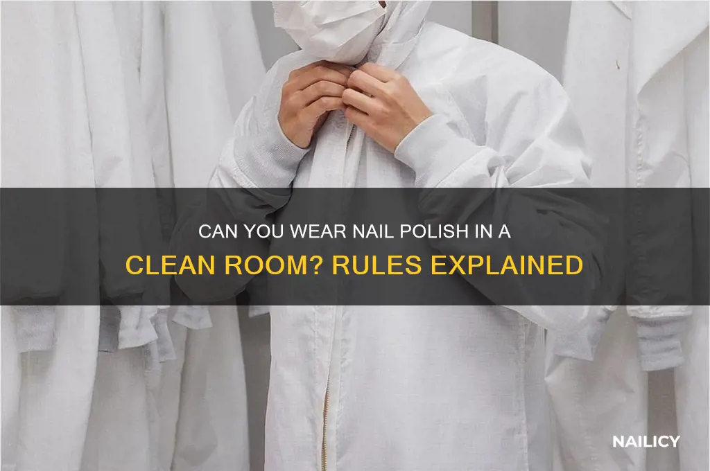 can you wear nail polish in a clean room