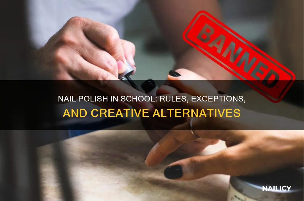 can you wear nail polish in school