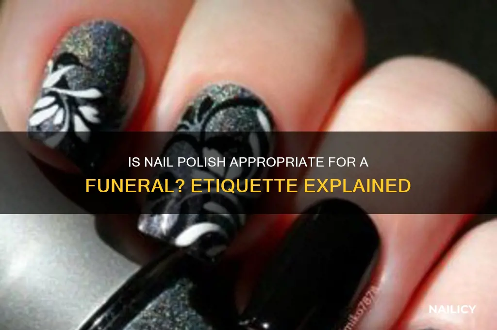 can you wear nail polish to a funeral